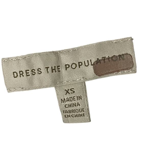 Dress the Population Jade Cutout Bodycon Dress XS Navy Long Sleeve Party - Picture 14 of 14